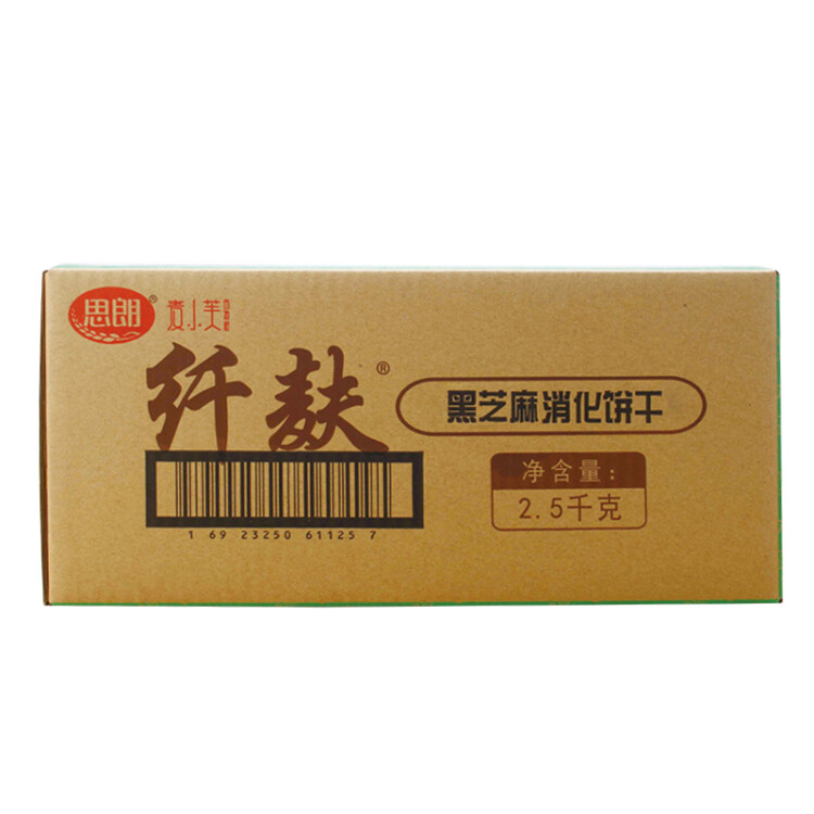 思朗纖麩 餅干零食芝麻味消化粗糧代餐2500g膳食纖維早餐獨立小包裝 光明服務(wù)菜管家商品