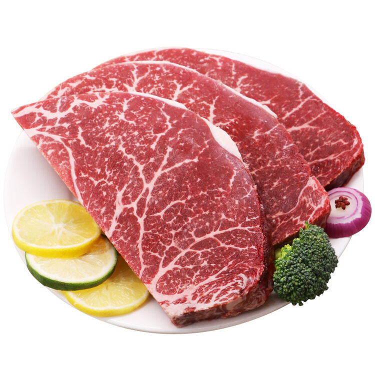聚福鲜 冷冻澳洲和牛牛霖m9 (膝圆)500g/盒 牛排牛扒雪花牛肉