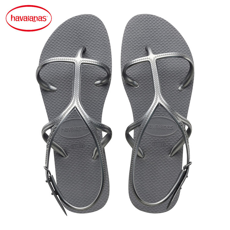 havaianas巴西2018新品人字拖女款allure银灰色凉鞋拖鞋哈瓦那 39/40