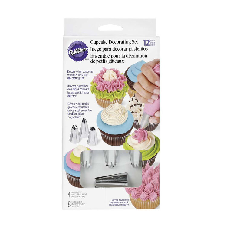 惠尔通 wilton美国进口裱花嘴裱花袋8个裱花袋4个花嘴12件小套装 基础