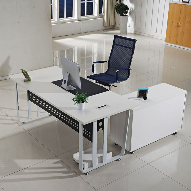 【亚美贝奇】广州办公家具 简约经理桌 主管电脑桌中班台钢架桌子 1.