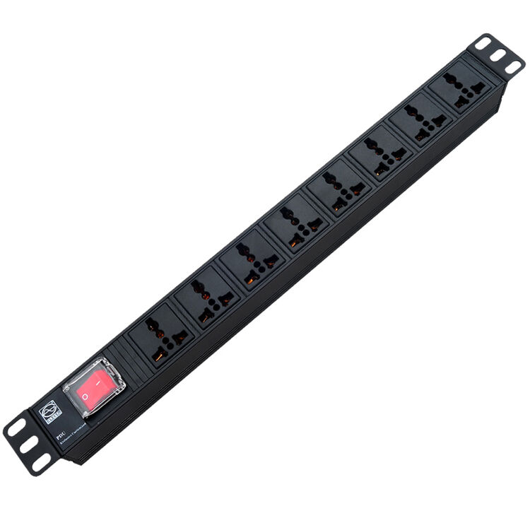 克莱沃pdu机柜专用电源插座开关插座8位插座pdu10a电源插排/插线板