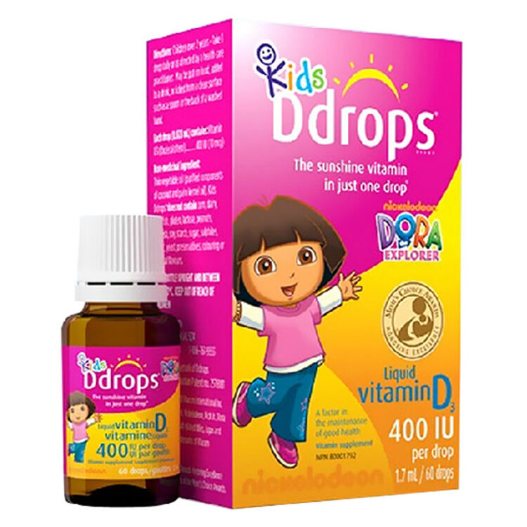 ddrops 全球购 美国3进口 儿童维生素d3滴剂60滴