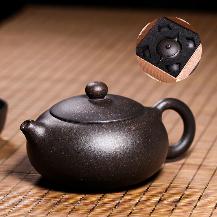 徐保国 紫砂壶宜兴紫砂纯全手工茶壶 功夫茶具黑金砂西施壶