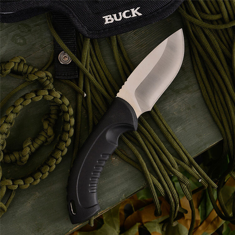 巴克buck 户外刀 野营求生 探险直刀 防身武器 军迷用品 随身小直刀