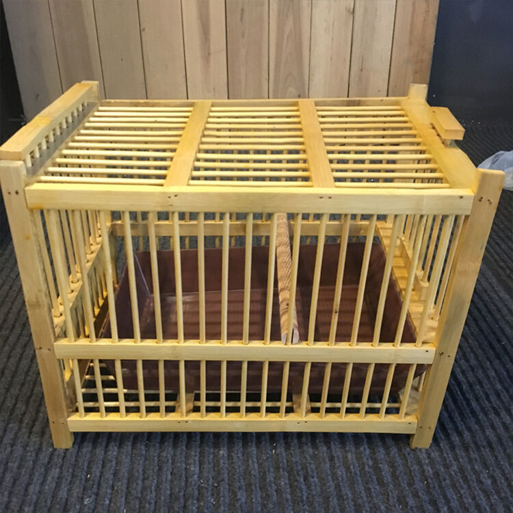 临宝得乐 八哥洗澡笼画眉鸟洗澡笼竹制鹦鹉洗澡笼