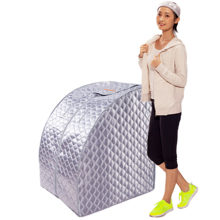 蒸丽康汗蒸箱 家用桑拿浴箱 可折叠家庭桑拿房汗蒸机 运动款银色