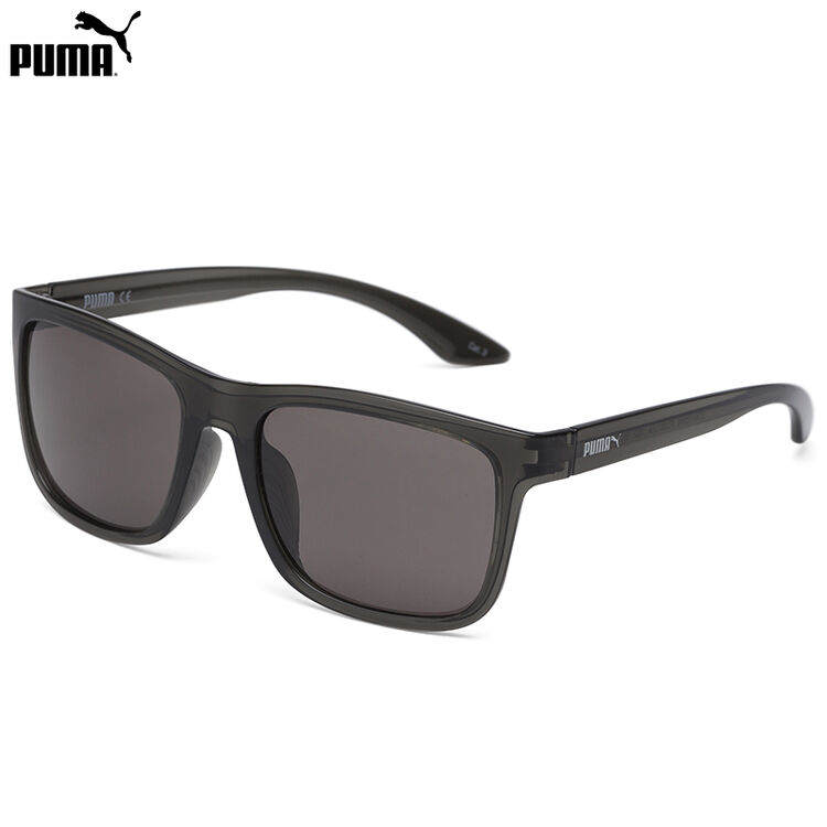 puma 彪马 eyewear 男款太阳眼镜 pu0071sa-002 深灰色镜框烟灰色镜片