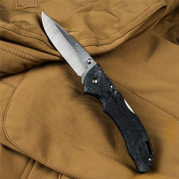 巴克buck 户外刀求生野营装备 战术高硬度折叠小刀 军迷用品户外刀