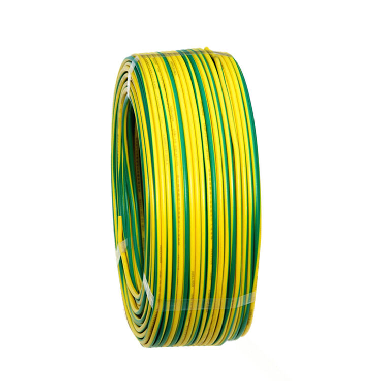 河姆渡飞航 bvr2.5国标家装铜芯电线单芯软电线 100m 双色地线