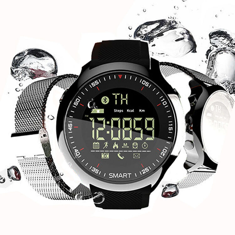 纽曼(newmine)ex18 蓝牙智能手环运动男士 运动防水户外手表 太空黑