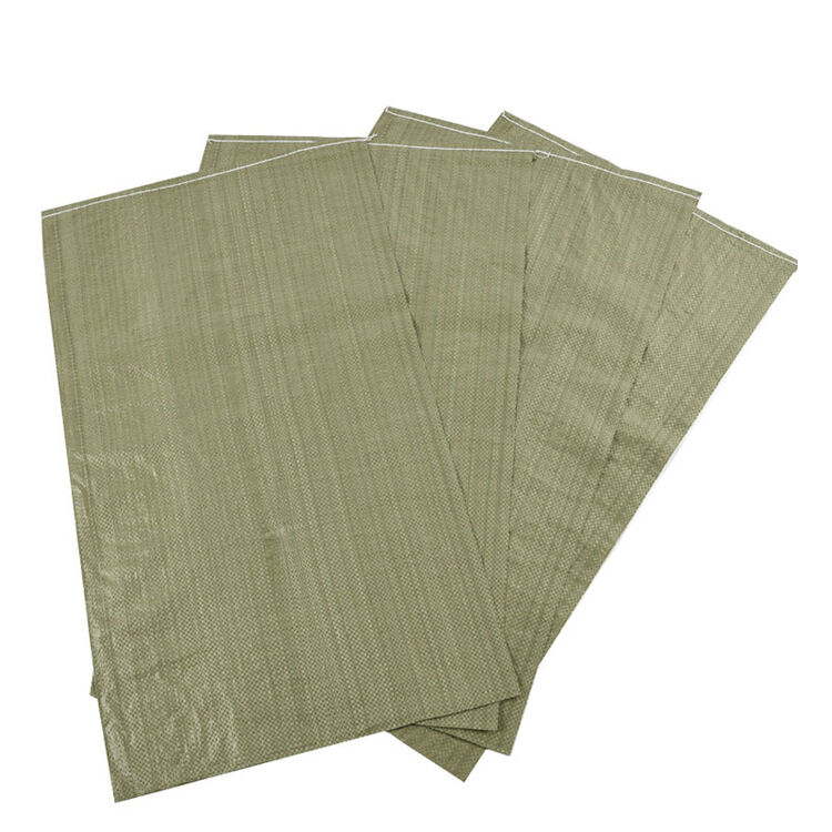 兰诗 耐磨聚丙烯蛇皮袋编织袋 灰绿色 加厚75*113cm 100个装