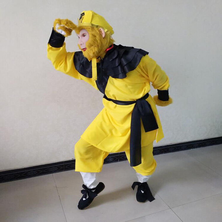 闪雷新款孙悟空服装齐天大圣衣服美猴王演出服西游记表演服儿童演出服