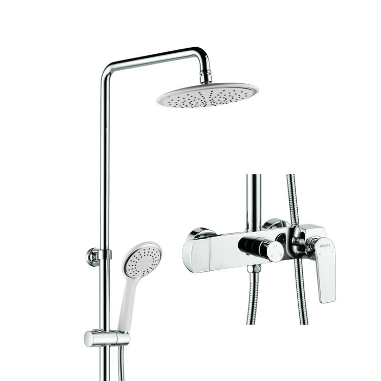 欧琳(oulin)ol-ch3101-b珍珠白淋浴花洒套装卫浴升降顶喷手持欧式花洒