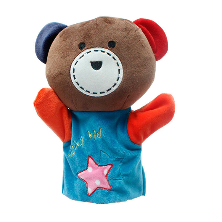 儿童卡通手偶手套讲故事儿童早教毛绒玩具公仔手偶手套米奇米妮动物