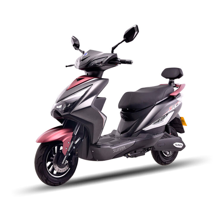 电动代步车电瓶车踏板车豪华运动款男士 翼虎 哑光深酒红 72v20ah