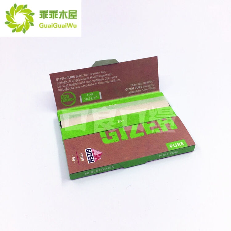 乖乖木屋 手卷烟卷烟纸 68cnn raw卷烟器伴侣 有机手卷纸