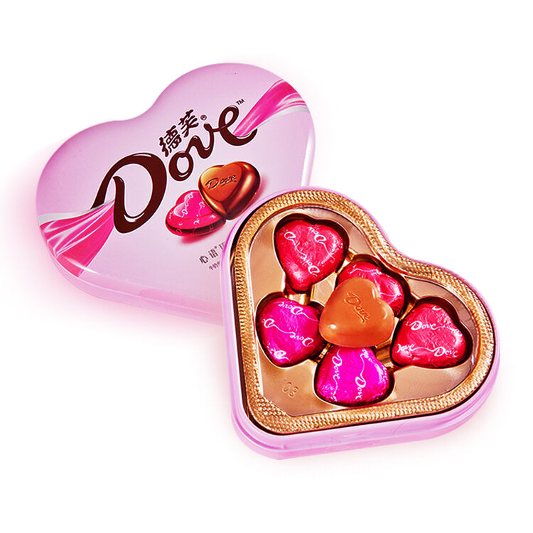 德芙 巧克力 婚庆喜糖糖果520情人节送女友生日表白礼物 德芙心形礼盒