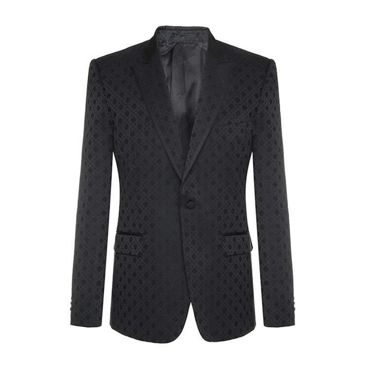 versacecollection范思哲 奢侈品男装 男士单排单粒扣单西西服西装v