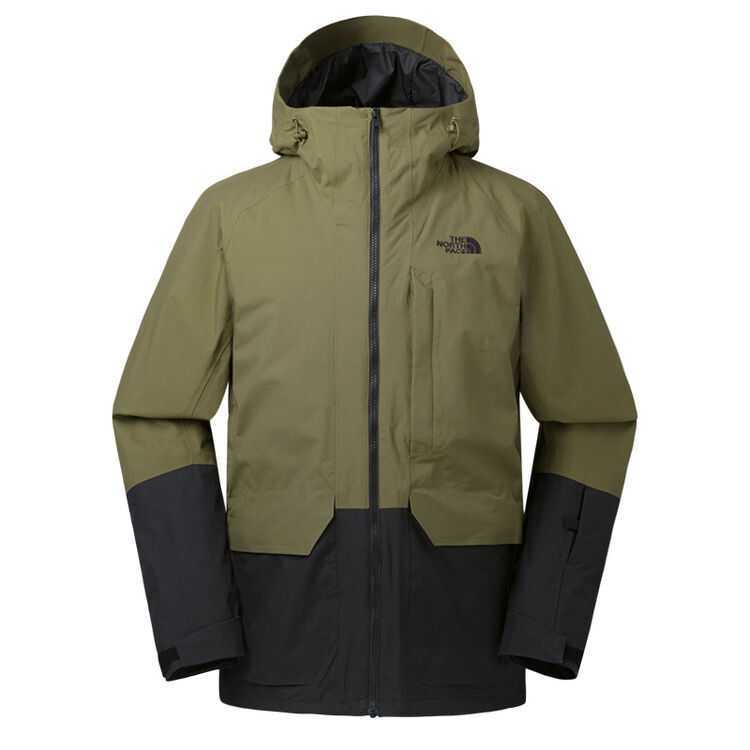 北面秋冬新品防水透气户外男保暖棉滑雪外套|39x1 wmb/橄榄绿/黑色 xl