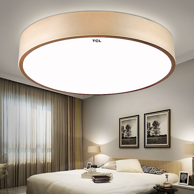 tcl led吸顶灯 踏月28w正白光6500k 书房餐厅卧室灯饰灯具 圆形500x