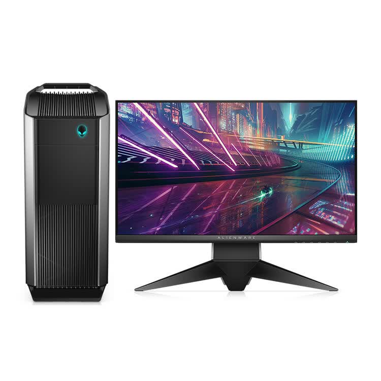外星人(alienware) aurora r6 四核固态独显游戏台式电脑主机 搭配aw