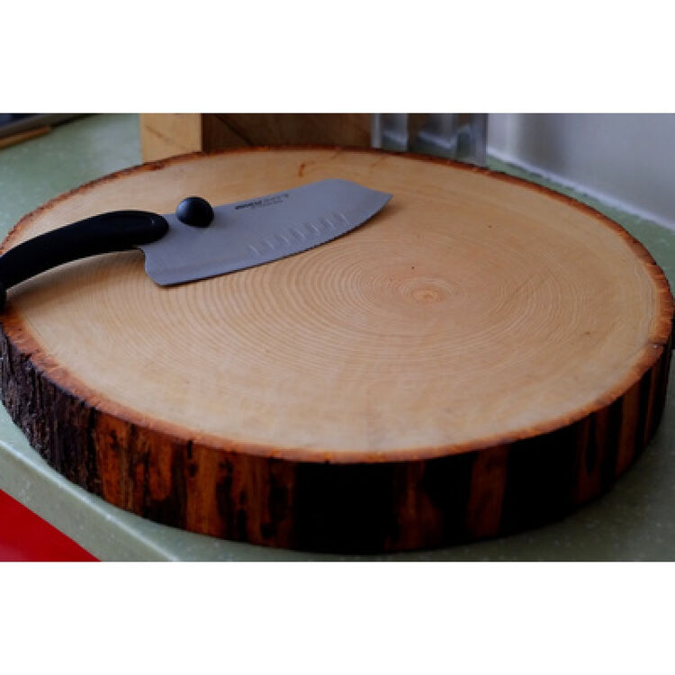 砧板案板东北长白山紫椴木菜板实木椴木整块整木天然无拼接圆菜墩