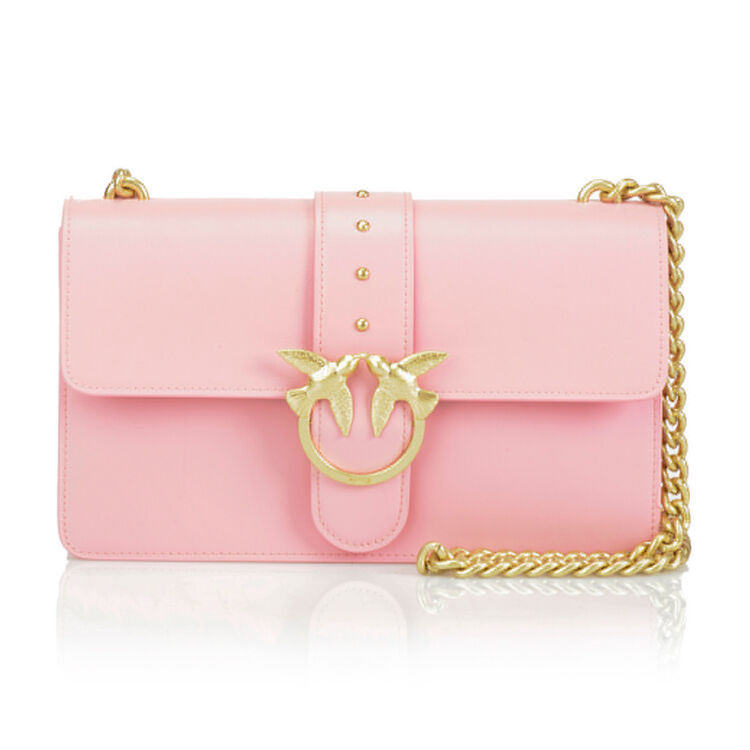 pinko 品高女包燕子包奢侈品单肩包斜跨1p20x3y3d5 粉色