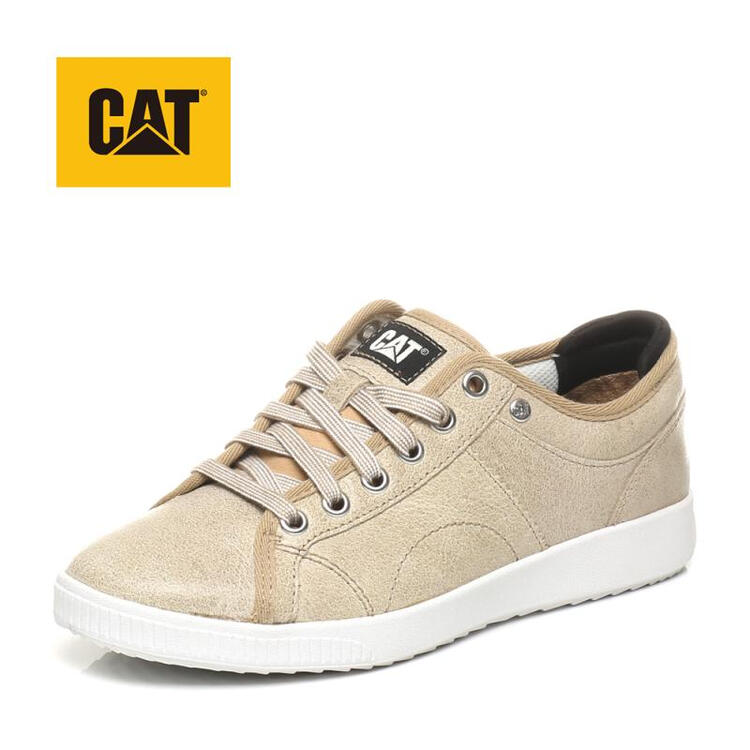 cat/卡特 春夏新款牛皮女户外休闲鞋p309348g1yma13 杏色 39