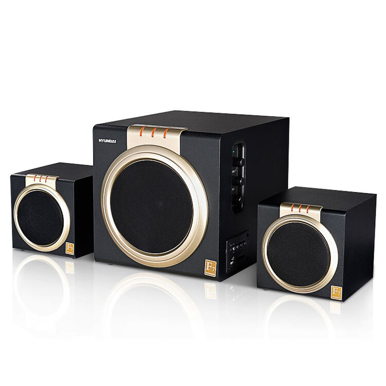 现代电脑音响 蓝牙音箱有源桌面2.