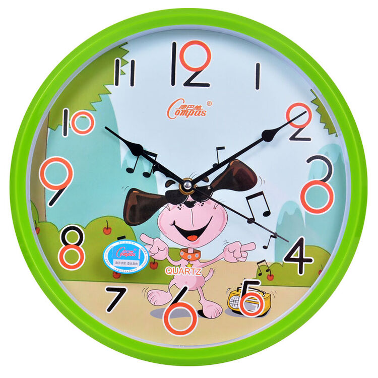 康巴丝(compas)时尚创意办公客厅钟表简约挂钟静音简约时钟电子钟表