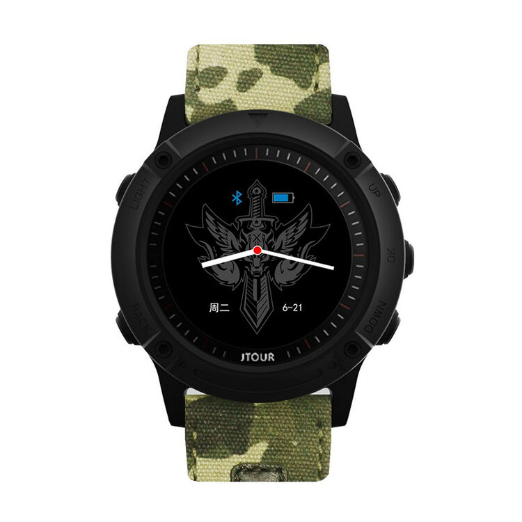 军拓(jtour)铁腕3s户外智能腕表战狼2联名纪念版(黑色 丛林绿)_豪华套
