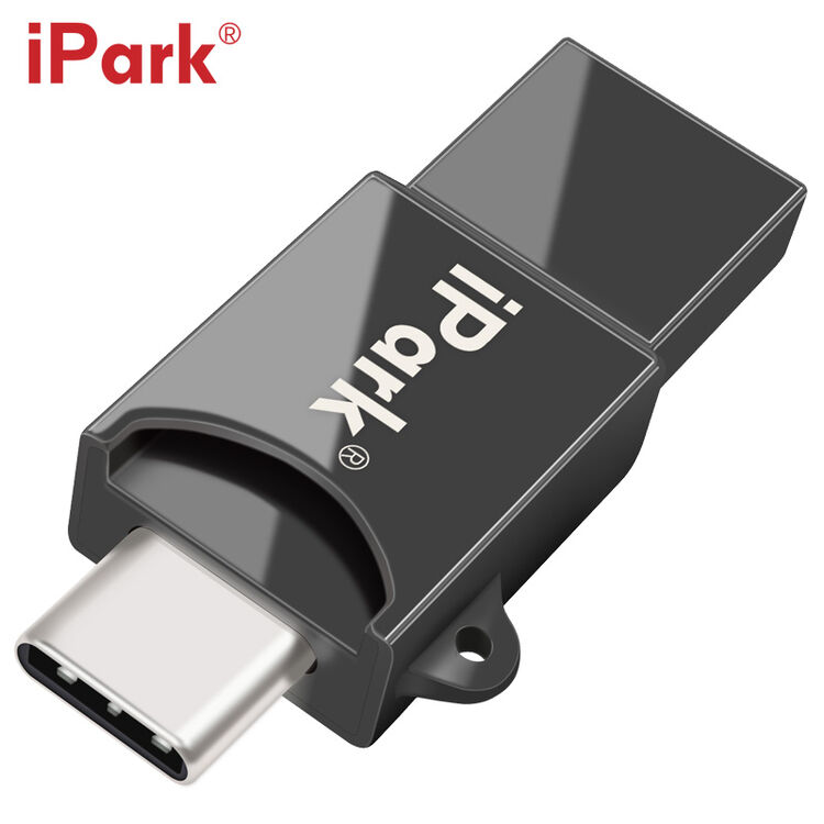 t80r多功能合一高速tf读卡器 usb type-c双接口 otg type-c读卡器 浅