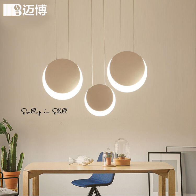 迈博(mybbo) 餐厅led吊灯现代简约饭厅家用三头餐桌灯创意商场咖啡厅