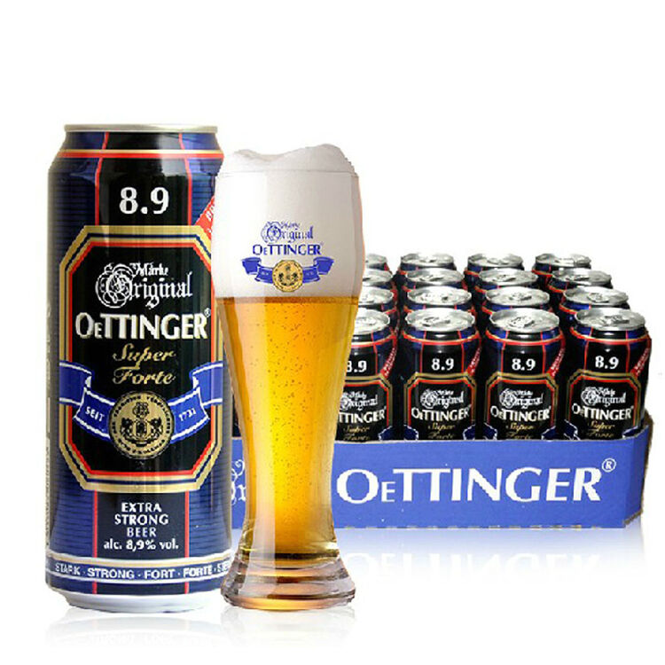 奥丁格 德国原装进口啤酒 特度烈性酒500ml*24听