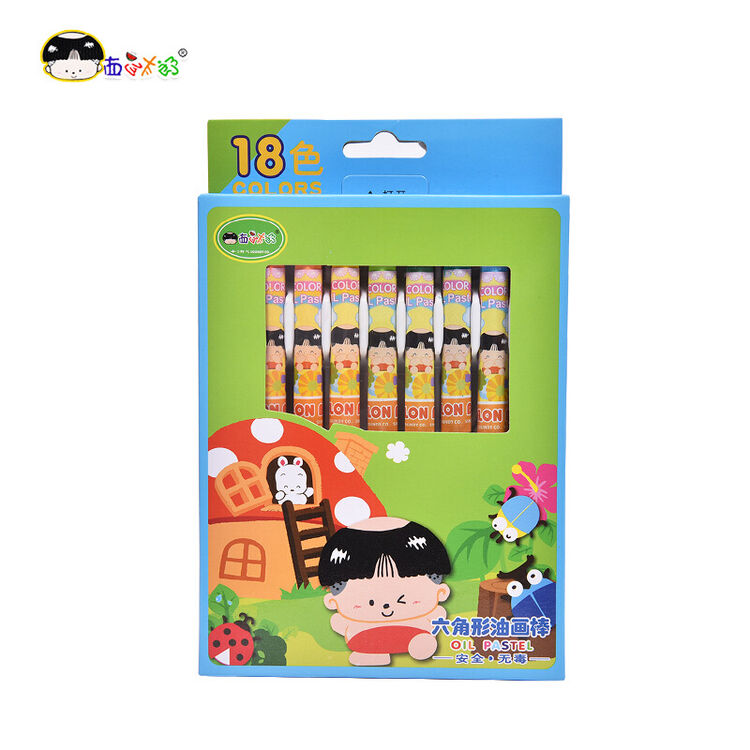 西瓜太郎油画棒 儿童可水洗蜡笔绘画套装 r0666741-18色