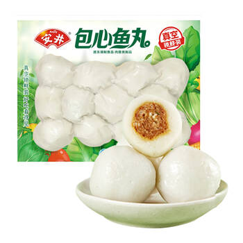 安井 包心鱼丸 240g 鱼糜含量≥40% 锁鲜装 国产 火锅烧烤早餐食材