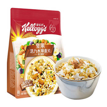 家乐氏缤纷水果麦片400g代餐营养早餐冲饮谷物麦片含水果燕麦片即食