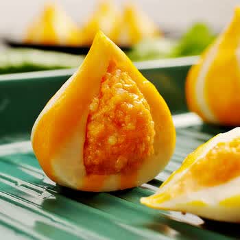 海霸王鱻宴蟹味宝包心海鲜丸子鱼籽包125g3件