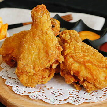 春雪食品脆皮鸡腿500g炸鸡腿香酥脆皮炸鸡裹粉半成品休闲食品油炸冷冻