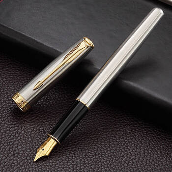 派克(parker) 卓尔系列 钢杆金夹墨水笔/钢笔 男女士商务办公用品学生