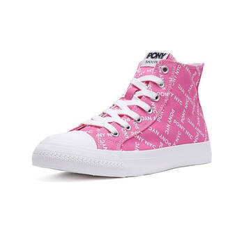 pony帆布鞋波尼男女运动鞋春秋季串标时尚潮流情侣高帮休闲鞋03m1sh02