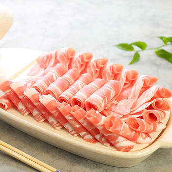 额尔敦 脆骨羊肉卷内蒙羊肉新鲜涮火锅食材生羊肉片羊肉卷 3盒840g