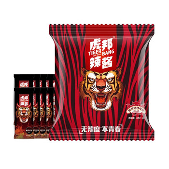 虎邦辣酱 魔鬼特辣酱 超辣特辣拌饭拌面辣椒酱超值组合装 15g*10 *6个