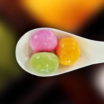 三全仙芋小汤圆香芋入皮七彩小圆子炫彩汤圆组合装元宵260g*3袋156只