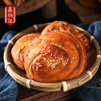 鑫炳记孟村饼1400g山西特产传统糕点孟村饼零食食品整箱70g20袋