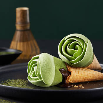 和路雪超级可爱多花花筒熔岩抹茶口味71g4支特牛乳冰淇淋5件