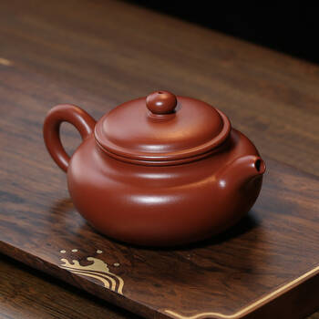 京东京造宜兴紫砂壶原矿朱泥手工茶壶泡茶壶功夫茶具朱泥仿古壶210ml