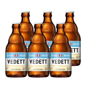 vedett/白熊 督威旗下 比利时精酿啤酒 原装进口 白熊啤酒330ml*6瓶装