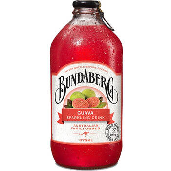 澳州原装进口宾得宝bundaberg含气番石榴饮料375ml玻璃瓶装食品饮品